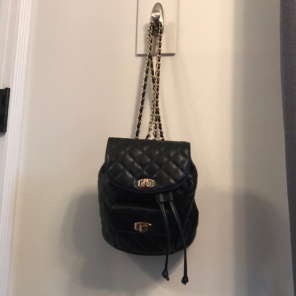 mini backpack with chain straps